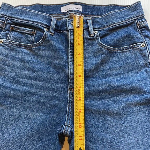 Loft high waist skinny jeans, slim pockets, women’s size 28 petite - Picture 10 of 16